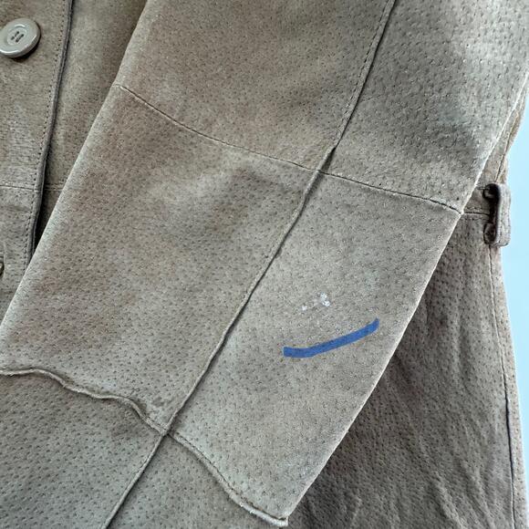 Vintage Genuine Suede Jacket Rag Women’s Med Boho Western Retro Y2K - Picture 2 of 9